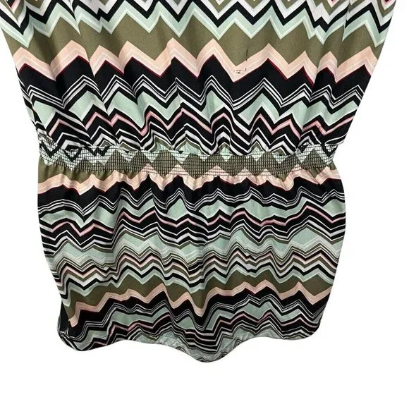 Lole Short Sleeve Comfy Casual Leisure Scoop Hem Elastic Hip Sun Dress SZ Large - Picture 3 of 7